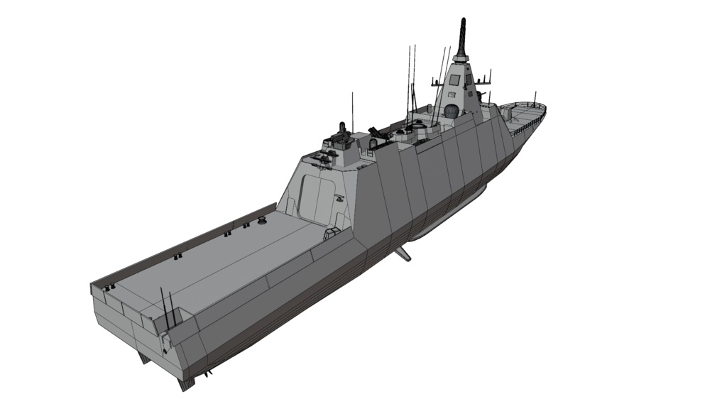 もがみ型護衛艦 3Dモデル