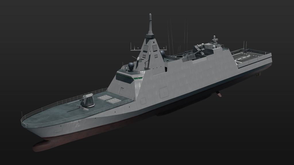 もがみ型護衛艦 3Dモデル
