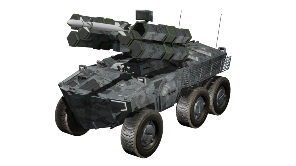 SF装甲兵員輸送車シリーズ 3Dモデル