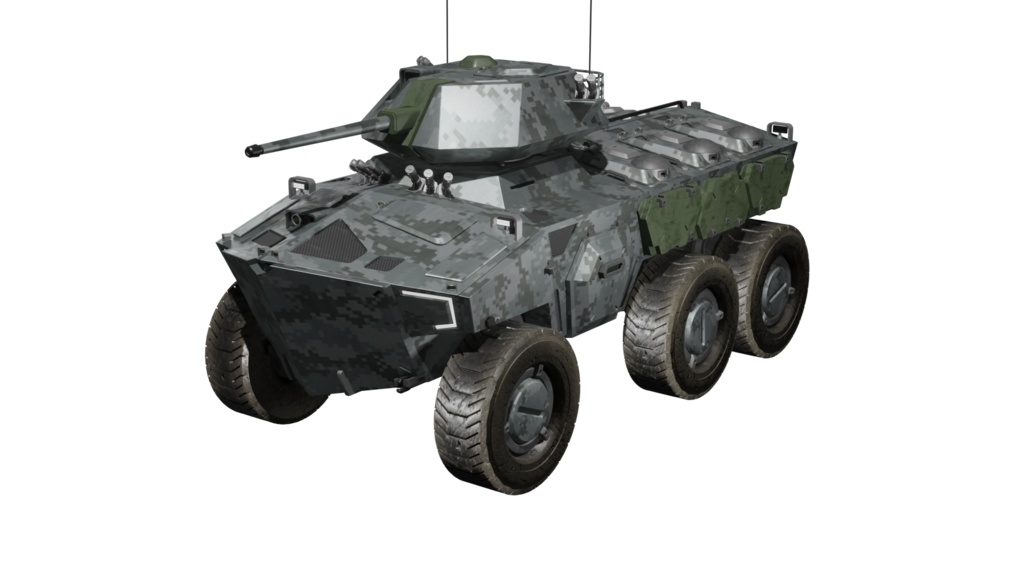 SF装甲兵員輸送車シリーズ 3Dモデル