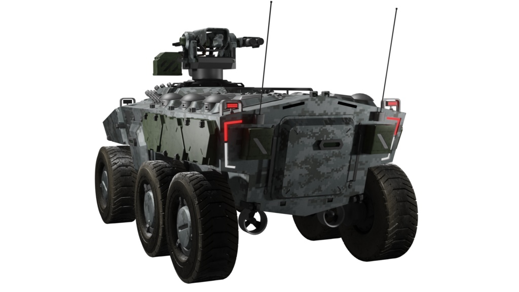 SF装甲兵員輸送車シリーズ 3Dモデル