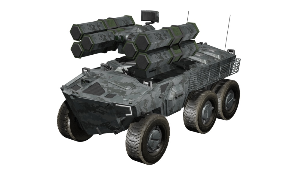 SF装甲兵員輸送車シリーズ 3Dモデル