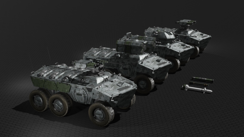 SF装甲兵員輸送車シリーズ 3Dモデル