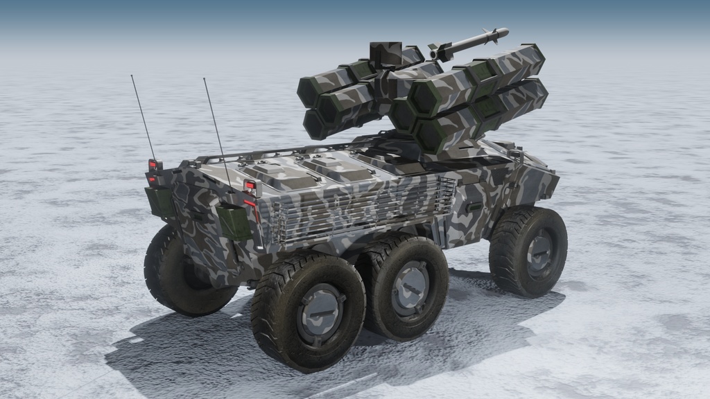 SF装甲兵員輸送車シリーズ 冬季迷彩 3Dモデル