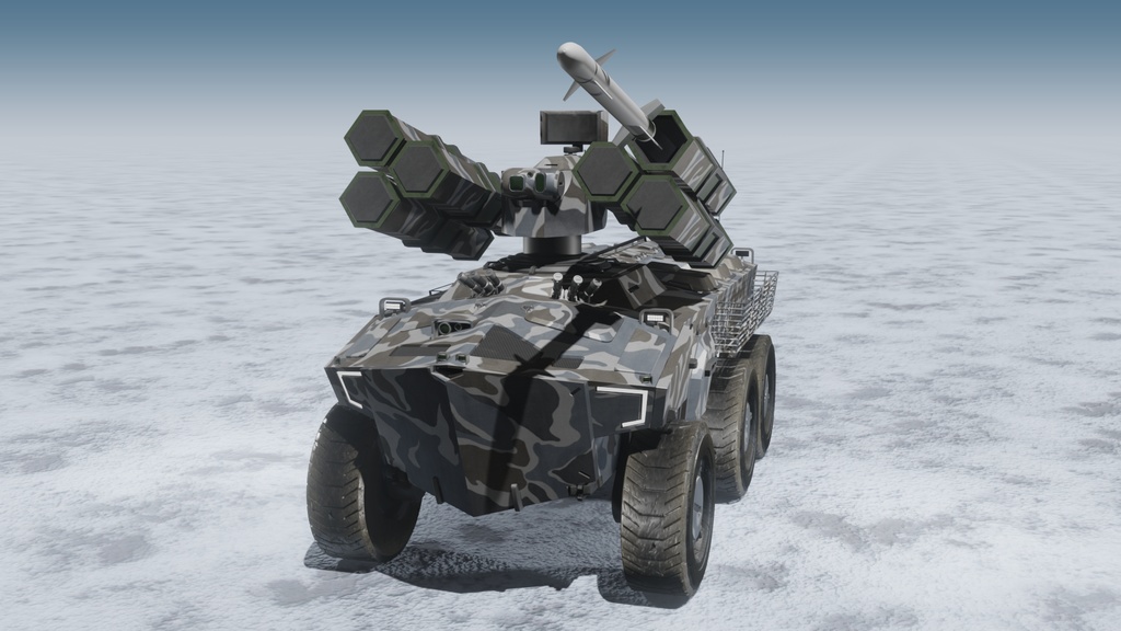 SF装甲兵員輸送車シリーズ 冬季迷彩 3Dモデル