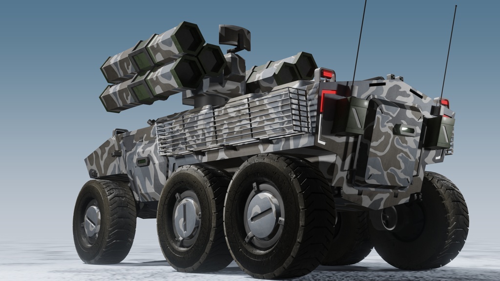 SF装甲兵員輸送車シリーズ 冬季迷彩 3Dモデル