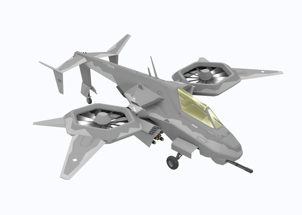 SF攻撃ヘリコプター 3Dモデル