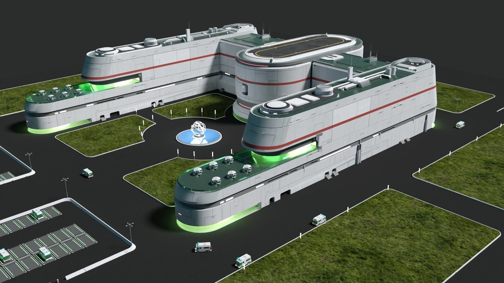 SF病院 3Dモデル
