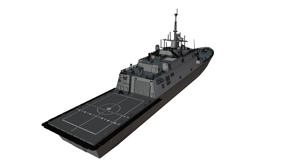フリーダム級沿海域戦闘艦 3Dモデル