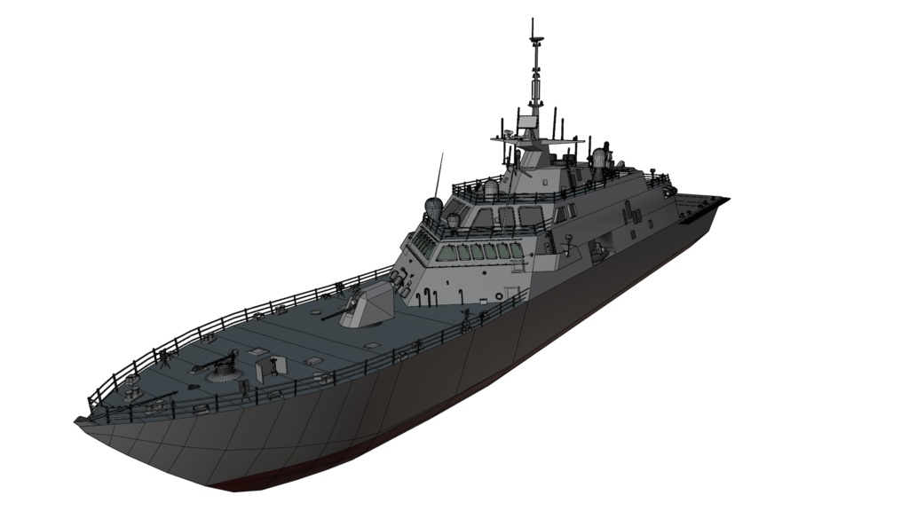 フリーダム級沿海域戦闘艦 3Dモデル