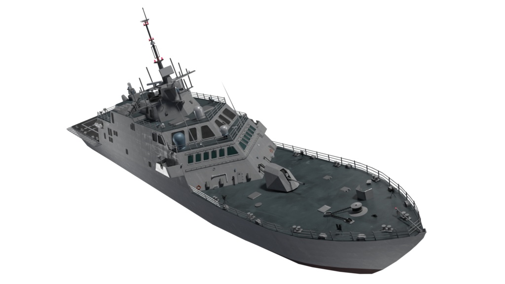 フリーダム級沿海域戦闘艦 3Dモデル