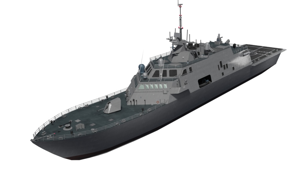 フリーダム級沿海域戦闘艦 3Dモデル