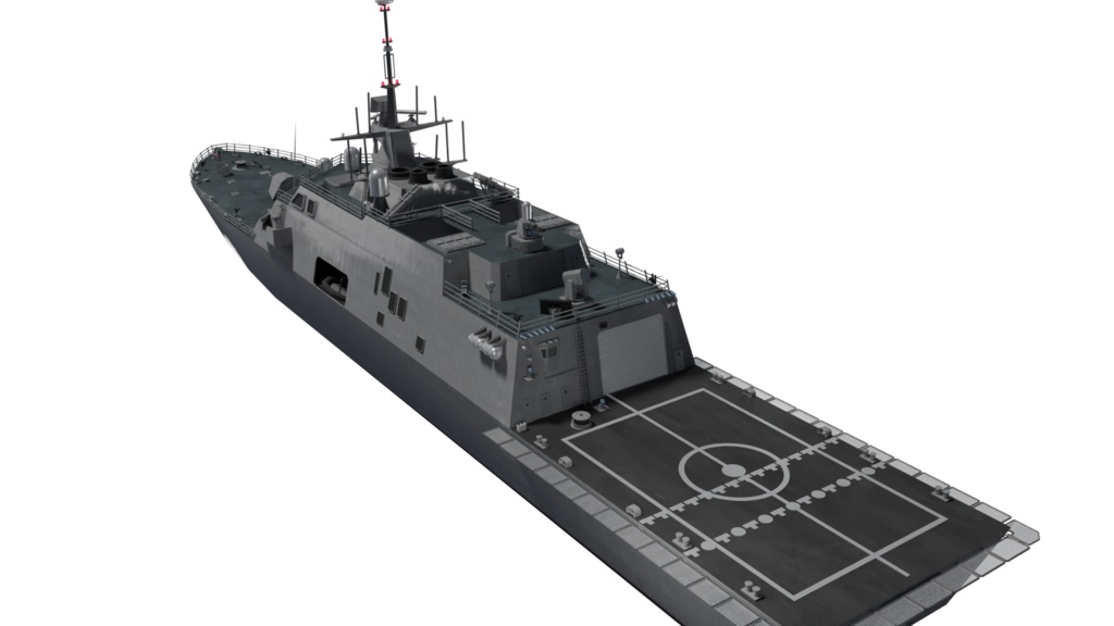 フリーダム級沿海域戦闘艦 3Dモデル