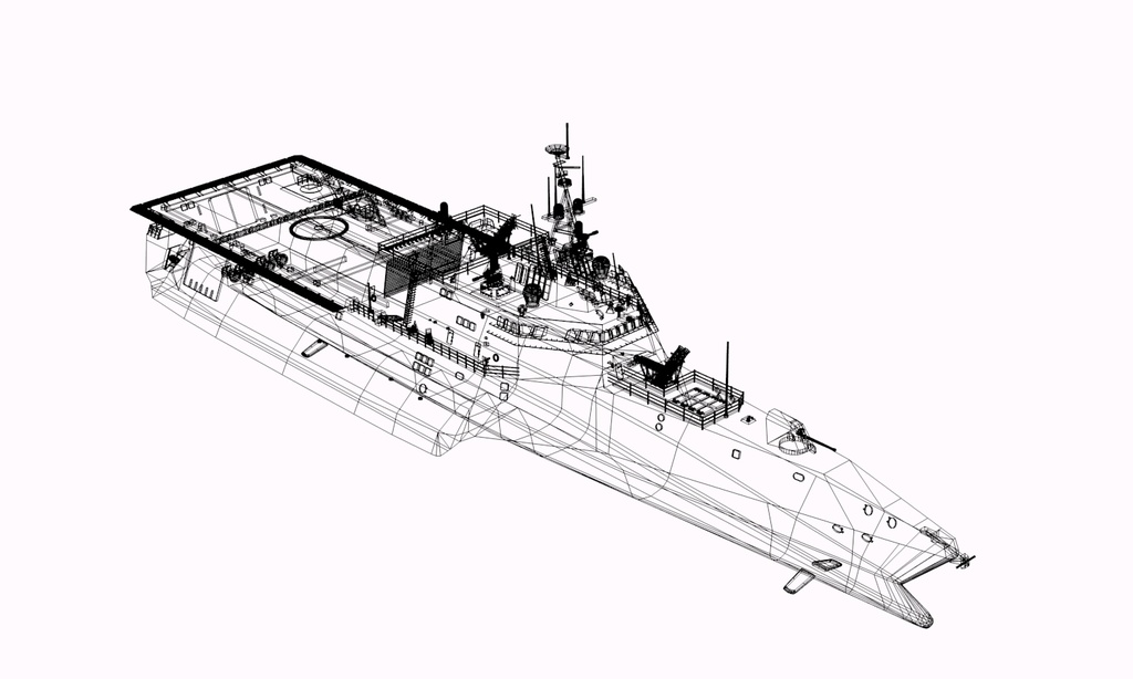 インディペンデンス級沿海域戦闘艦 3Dモデル