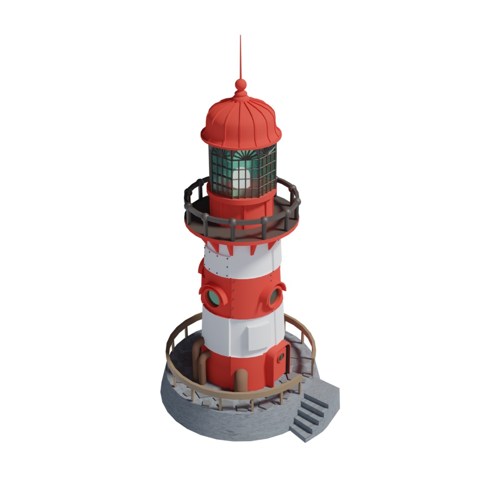 灯台 3Dモデル