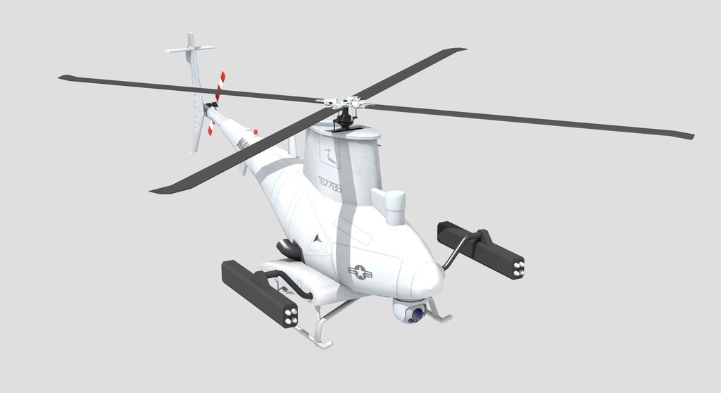 MQ-8b ドローン 3Dモデル