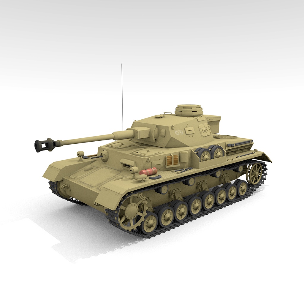Panzer IV Ausf G 中戦車 3Dモデル