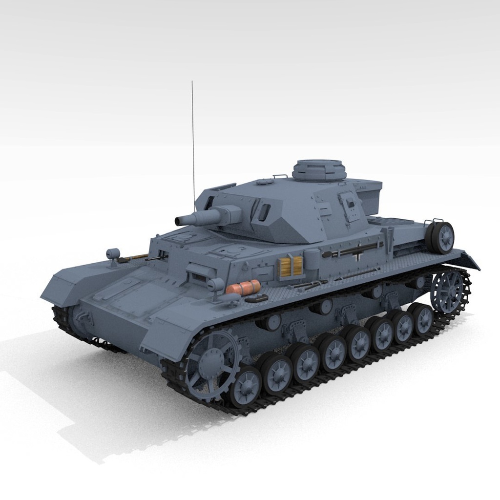 Panzer IV Ausf E 3Dモデル