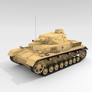Panzer IV Ausf D 中戦車 3Dモデル