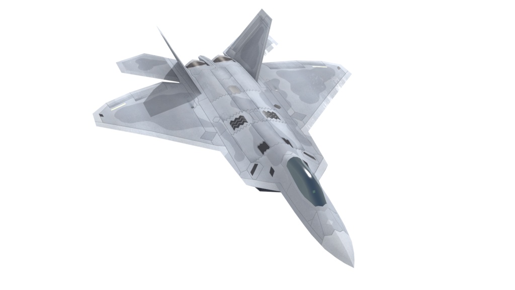 F-22 ステルス戦闘機 3Dモデル