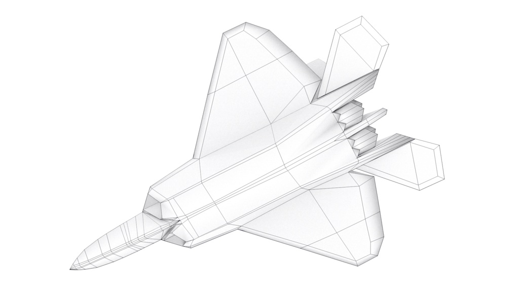 F-22 ステルス戦闘機 3Dモデル