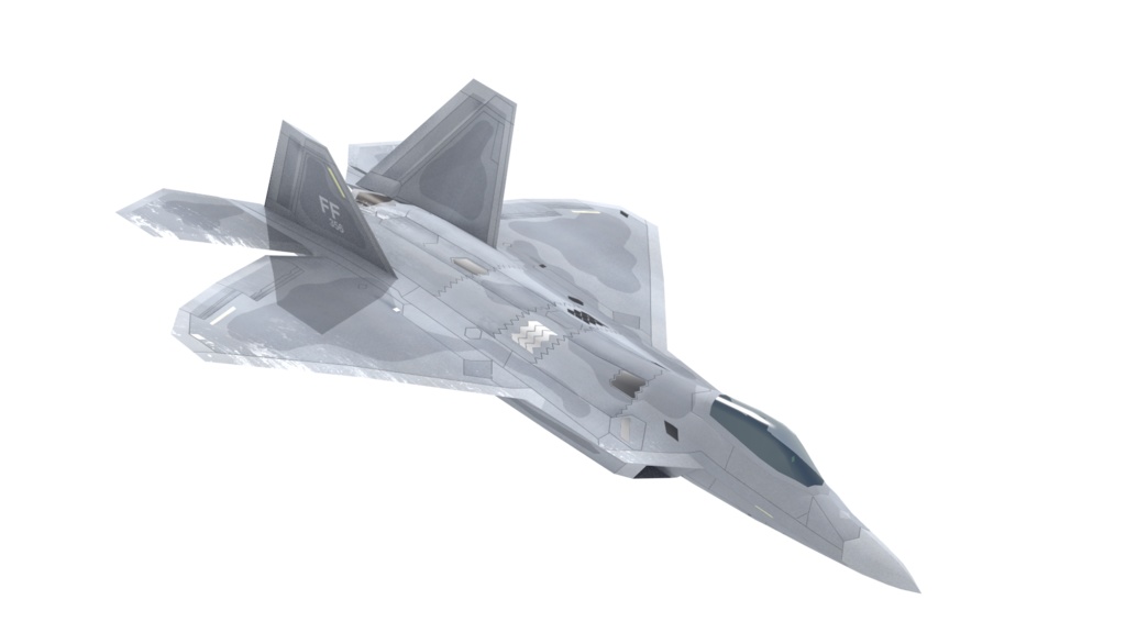F-22 ステルス戦闘機 3Dモデル