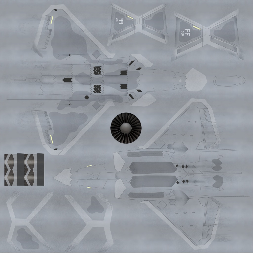 F-22 ステルス戦闘機 3Dモデル