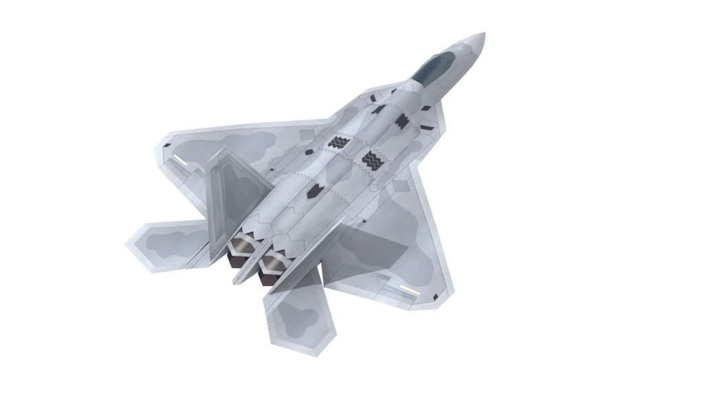 F-22 ステルス戦闘機 3Dモデル