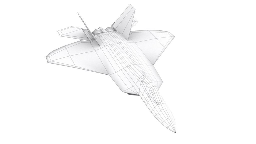 F-22 ステルス戦闘機 3Dモデル