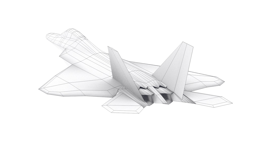F-22 ステルス戦闘機 3Dモデル