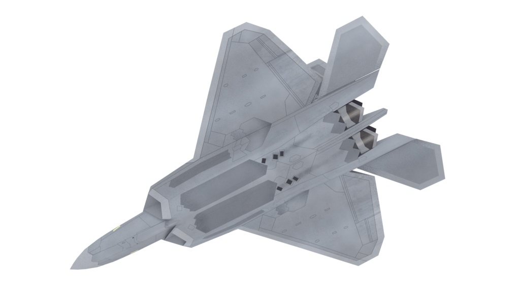 F-22 ステルス戦闘機 3Dモデル