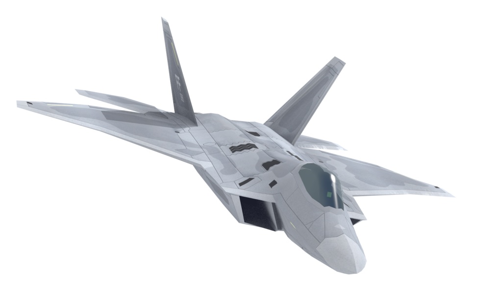 F-22 ステルス戦闘機 3Dモデル