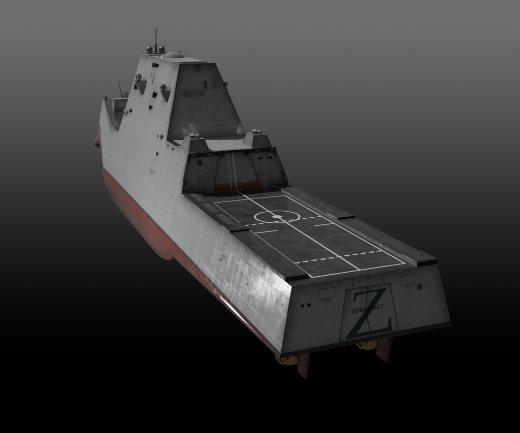 ズムウォルト級ミサイル駆逐艦 DDG-1000 3Dモデル