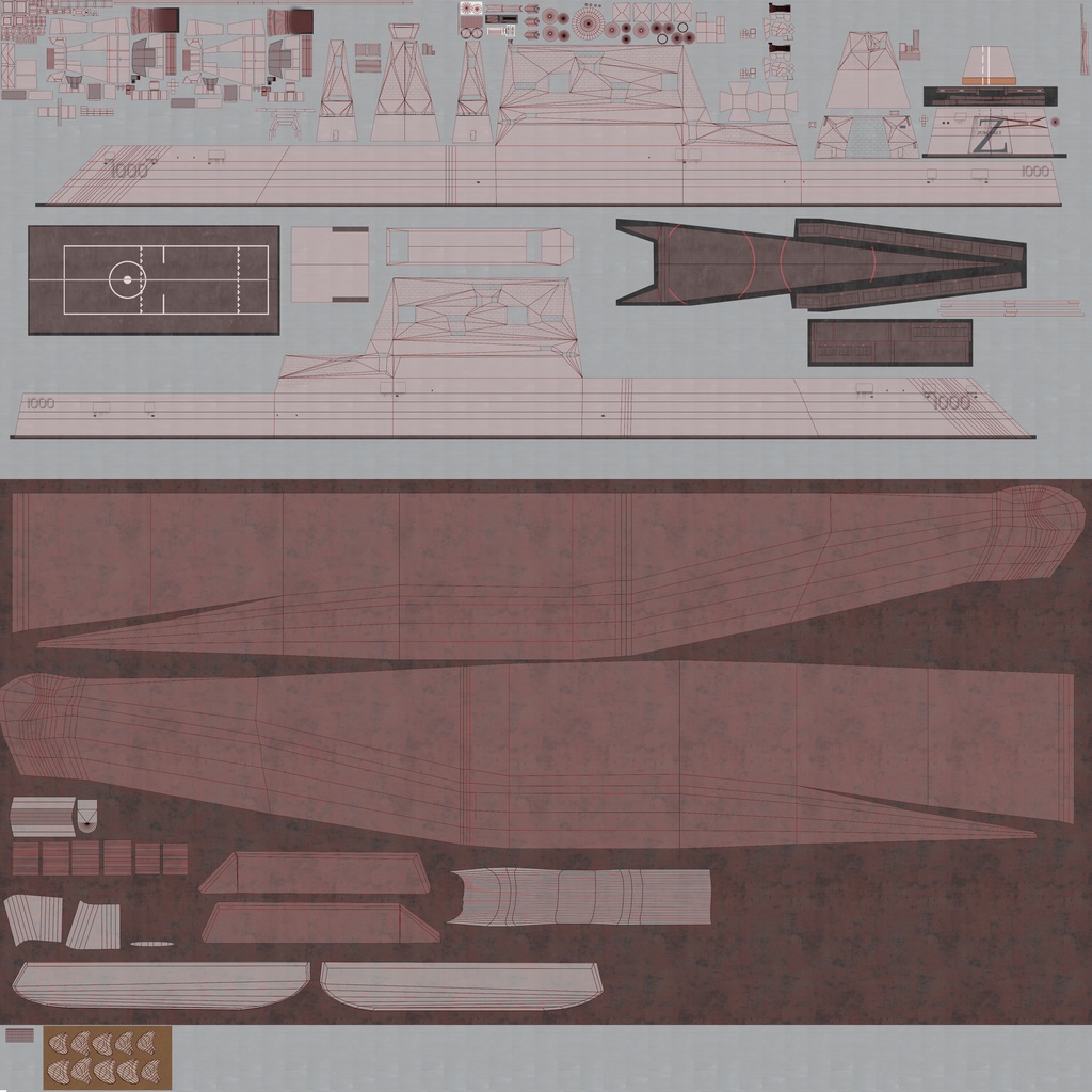 ズムウォルト級ミサイル駆逐艦 DDG-1000 3Dモデル