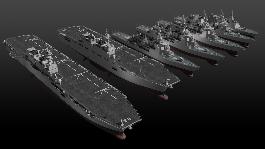 海上自衛隊の護衛艦隊 3D collection