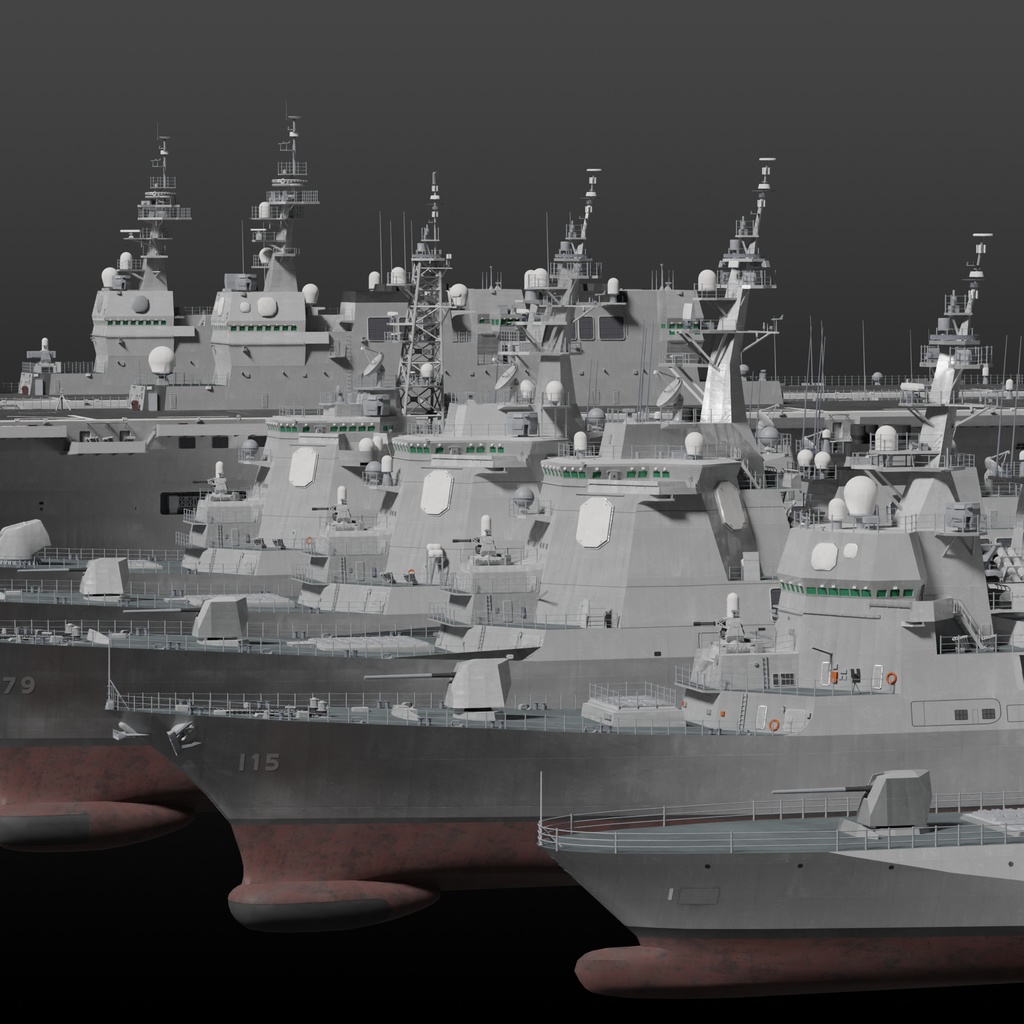 海上自衛隊の護衛艦隊 3D collection