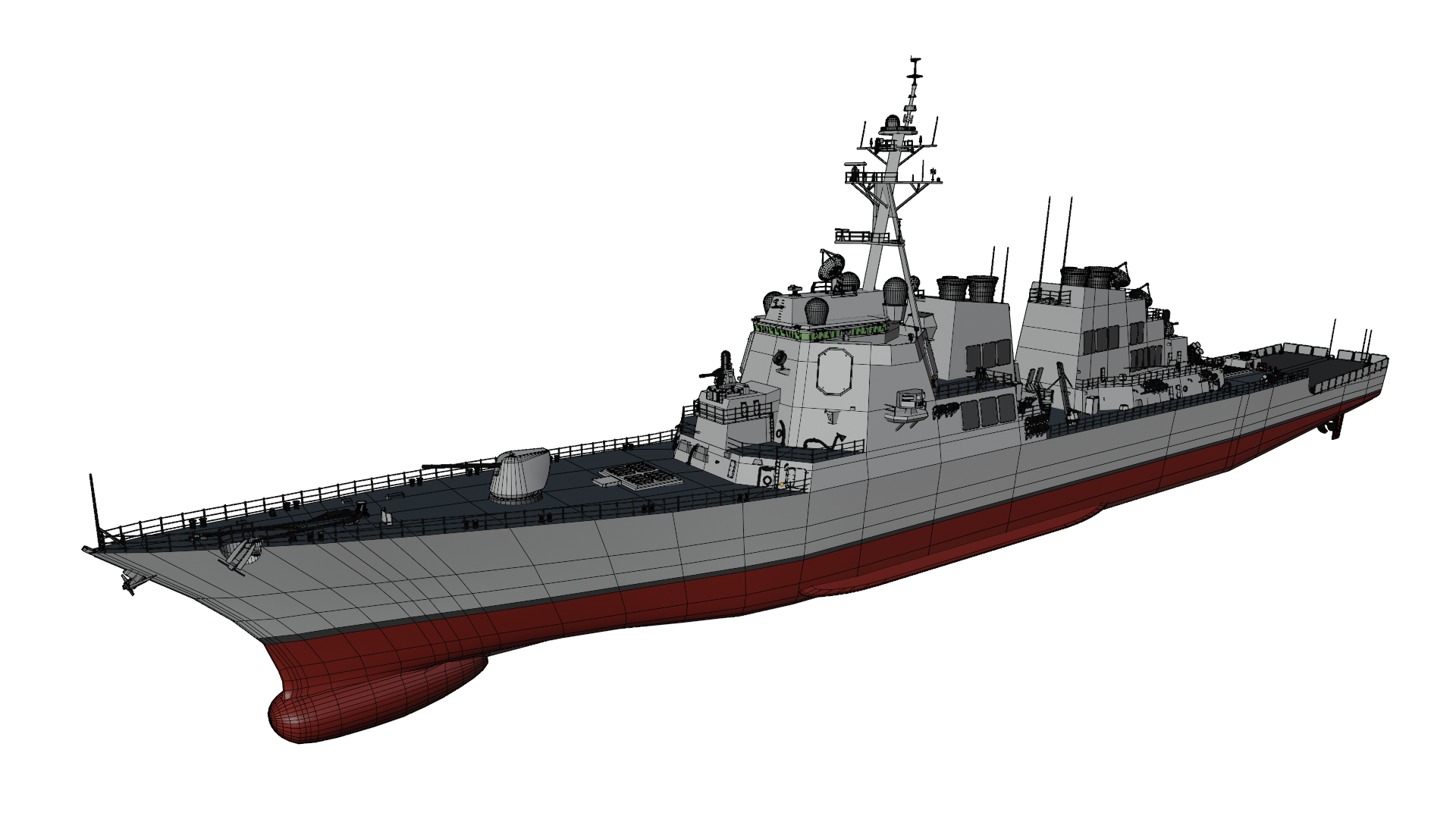 USS Arleigh Burke 3D model - Ennuishao - BOOTH