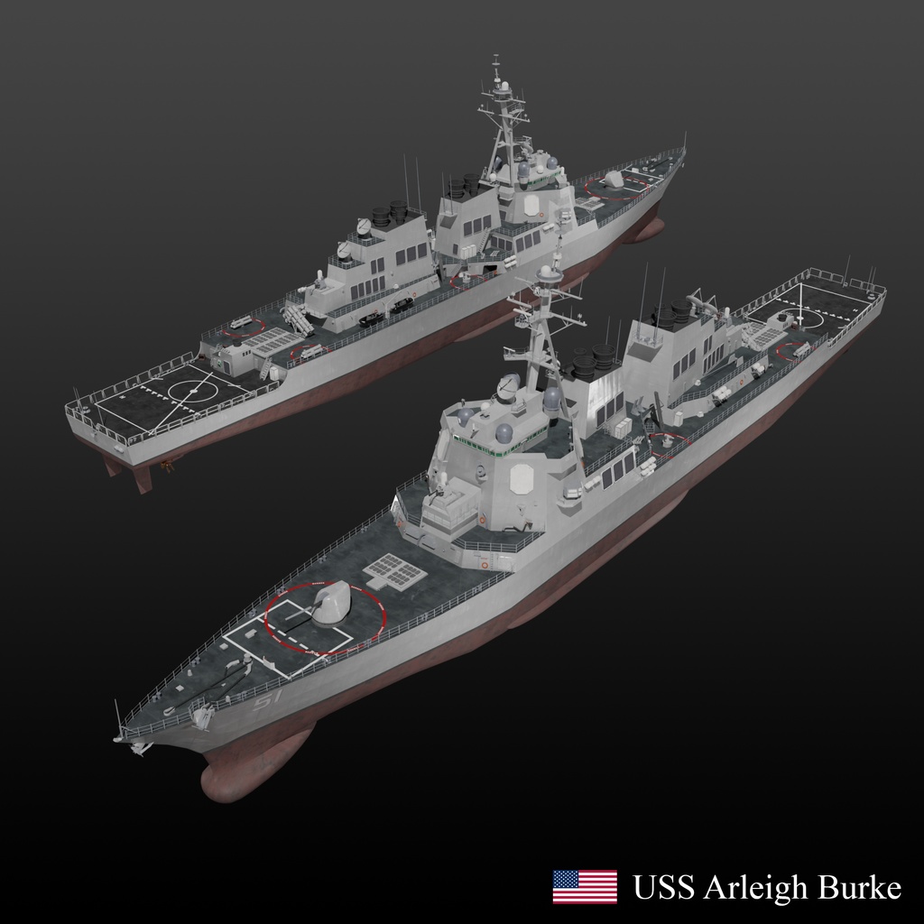 USS Arleigh Burke 3D model