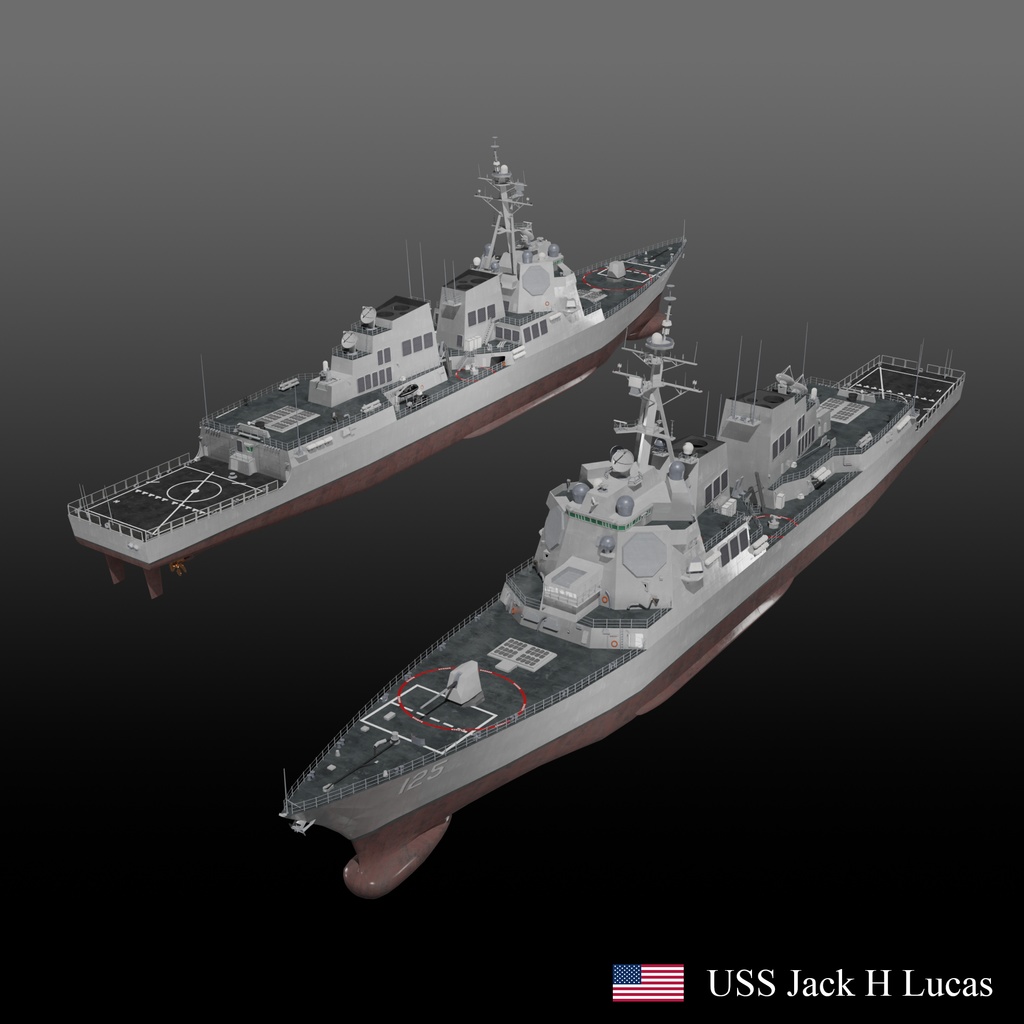 Arleigh Burke Flight III 3D model