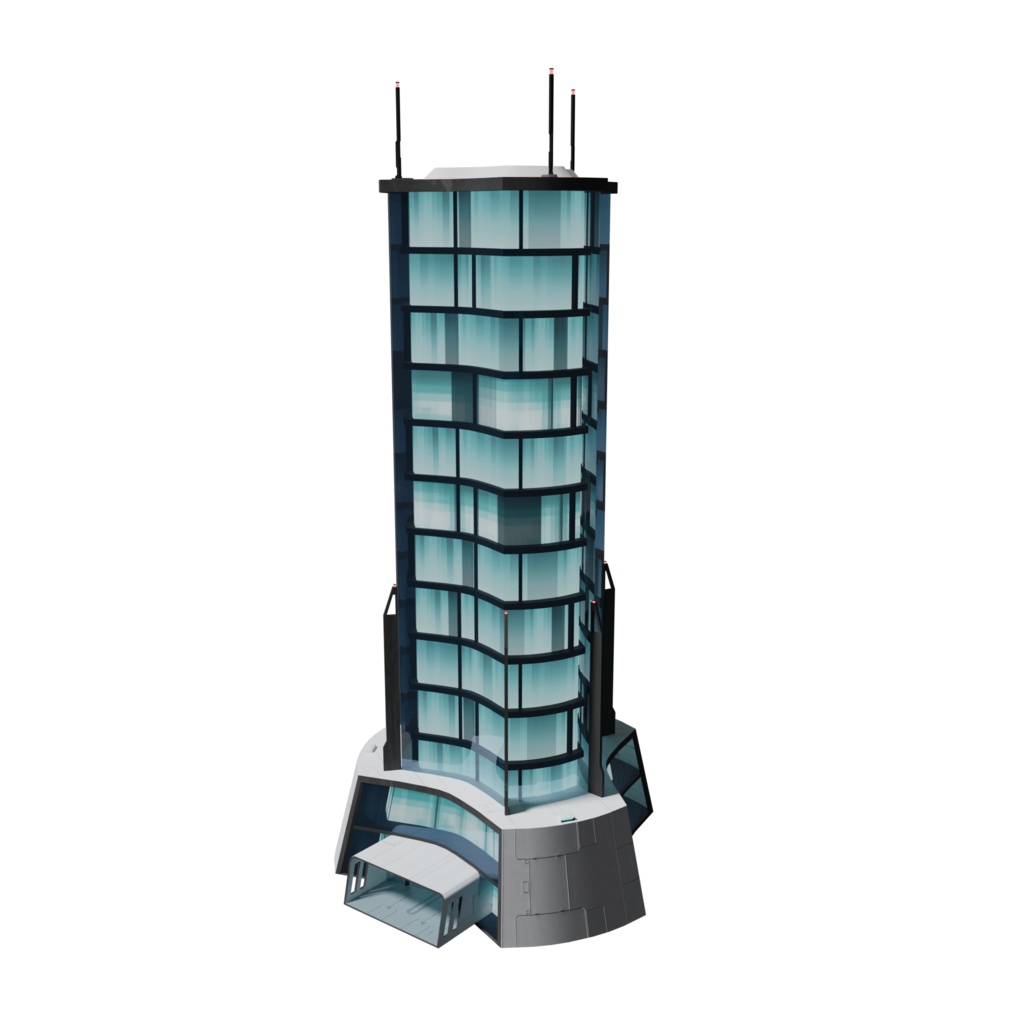 SFマンション Blender 3d model