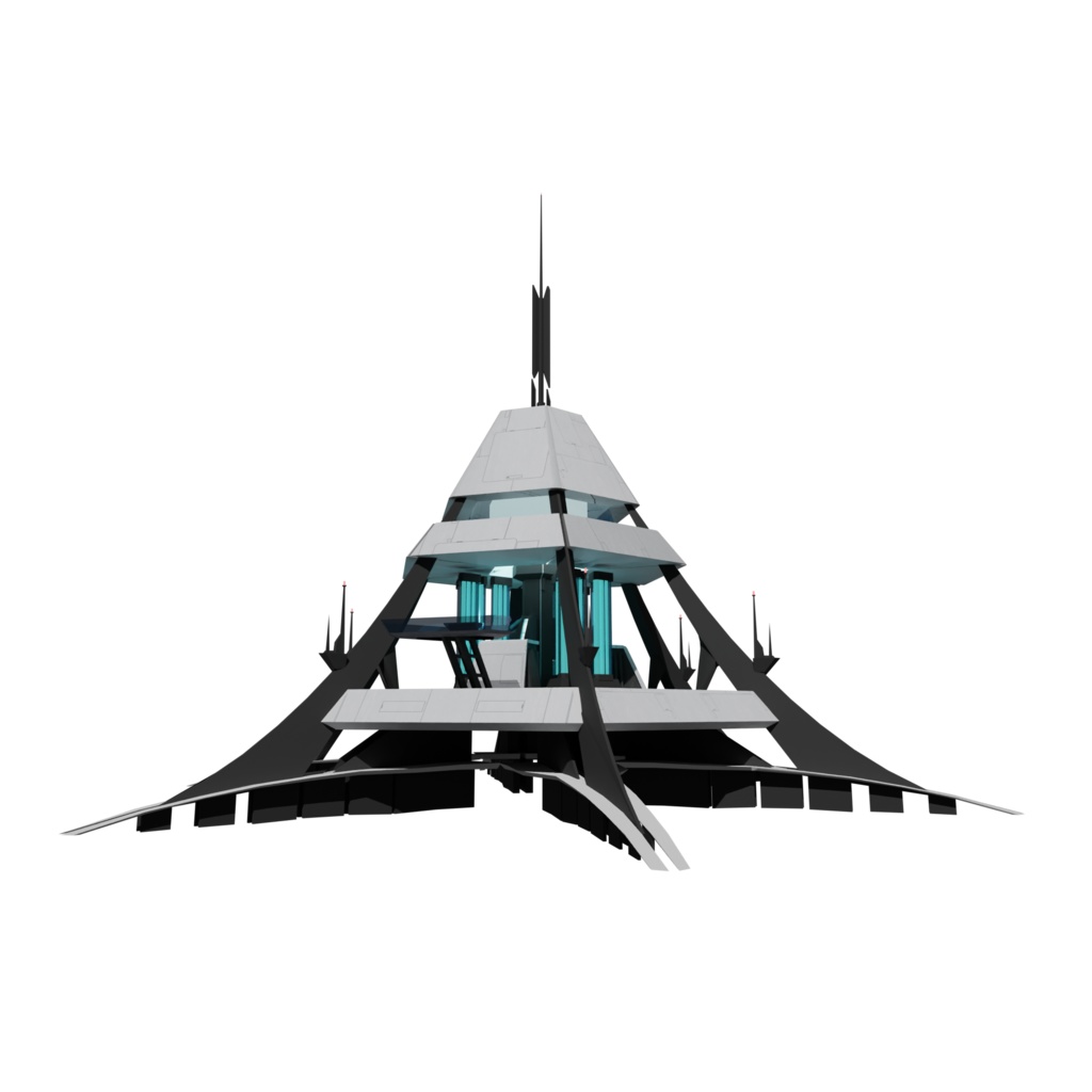 SF反応器　Blender 3d model