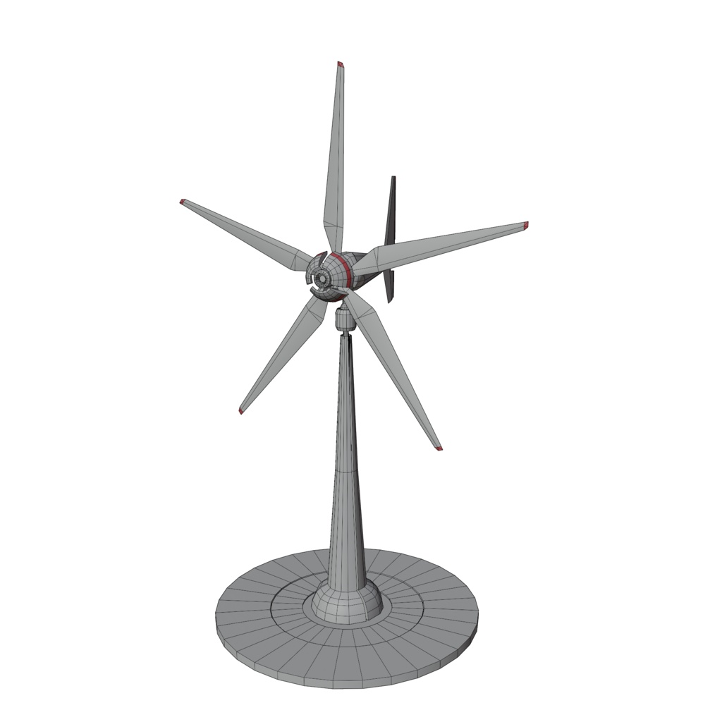 SF風力タービン Blender 3d Model