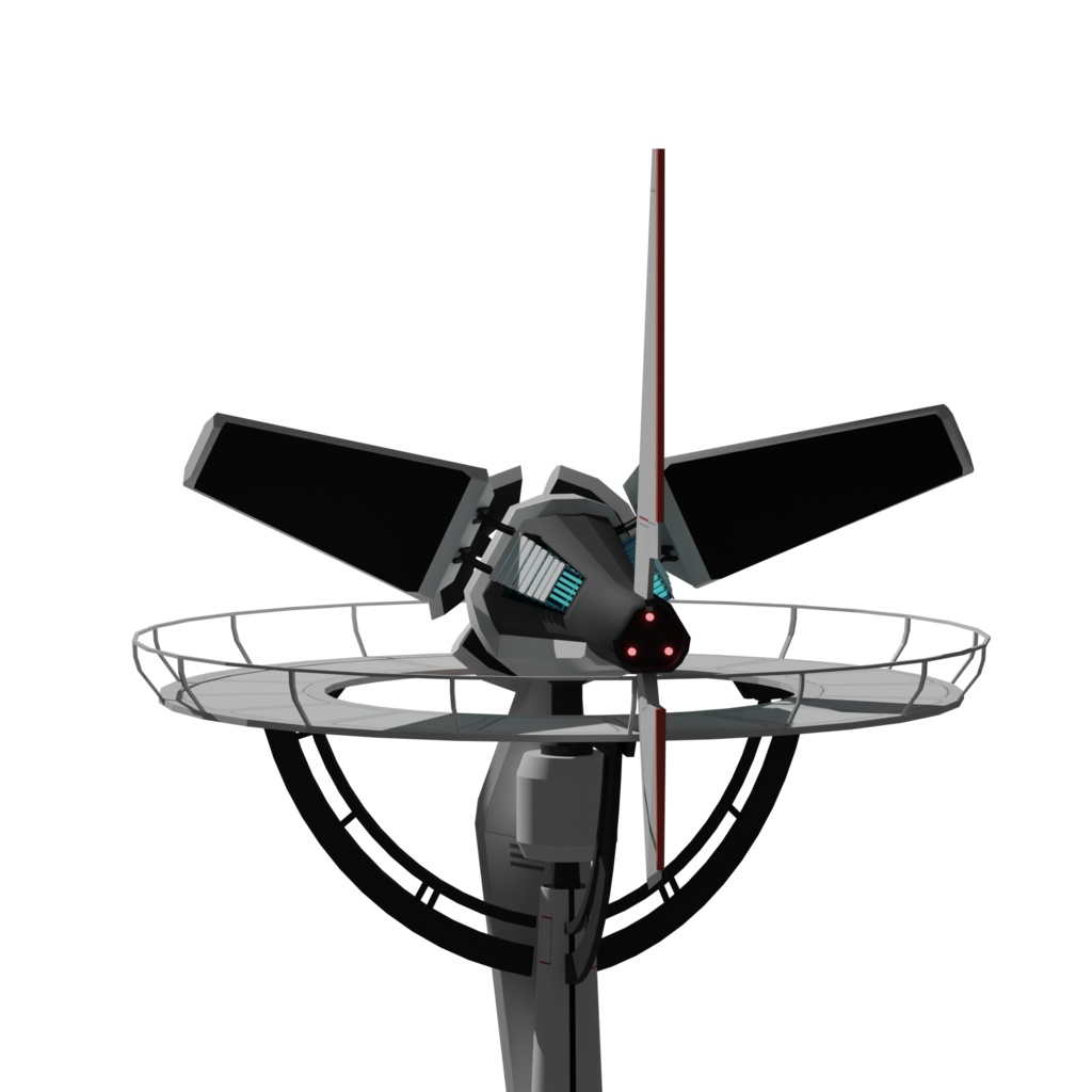 SF風力タービン Blender 3d Model