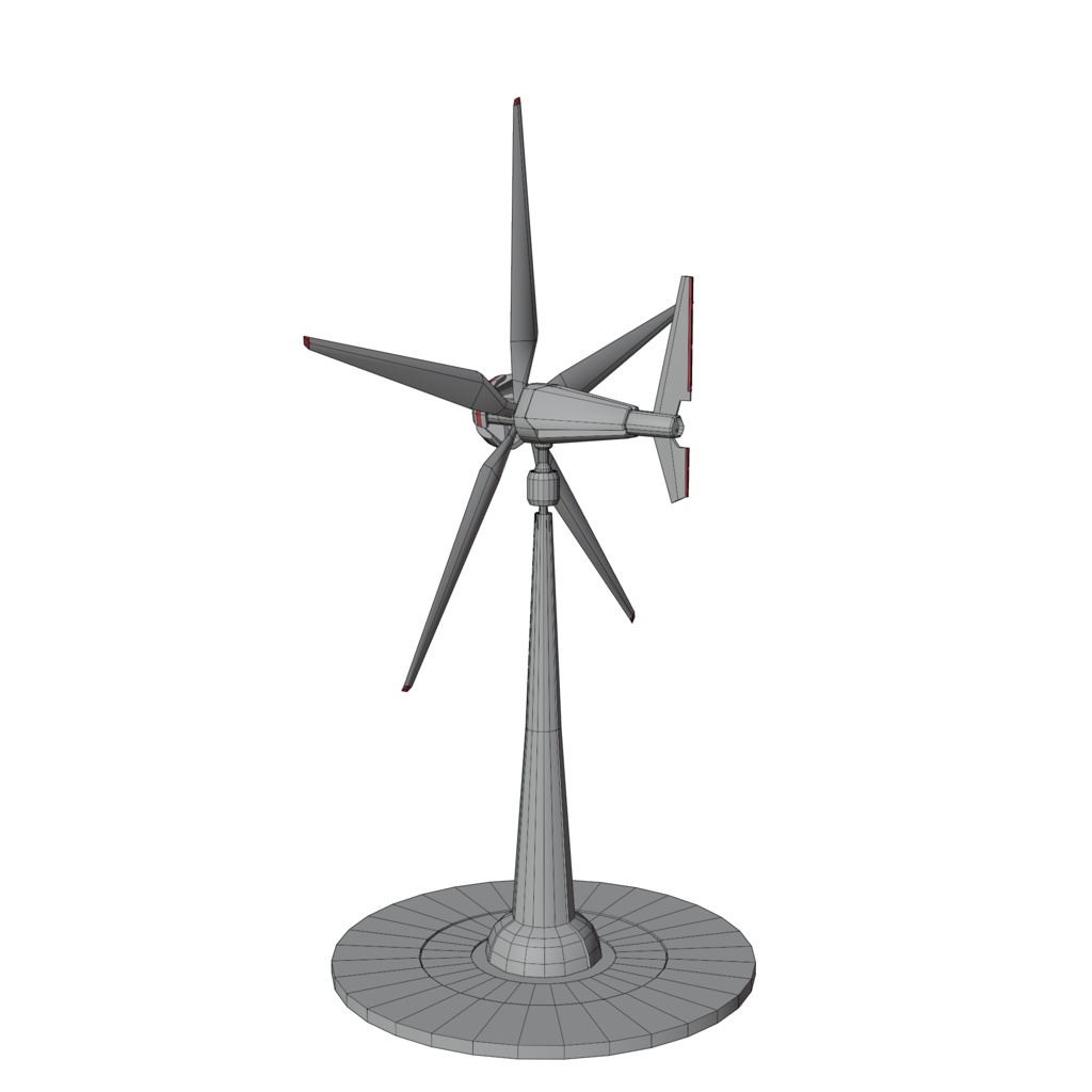 SF風力タービン Blender 3d Model