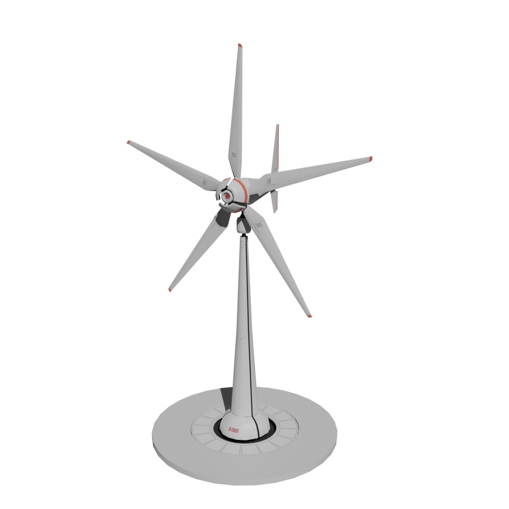 SF風力タービン Blender 3d Model