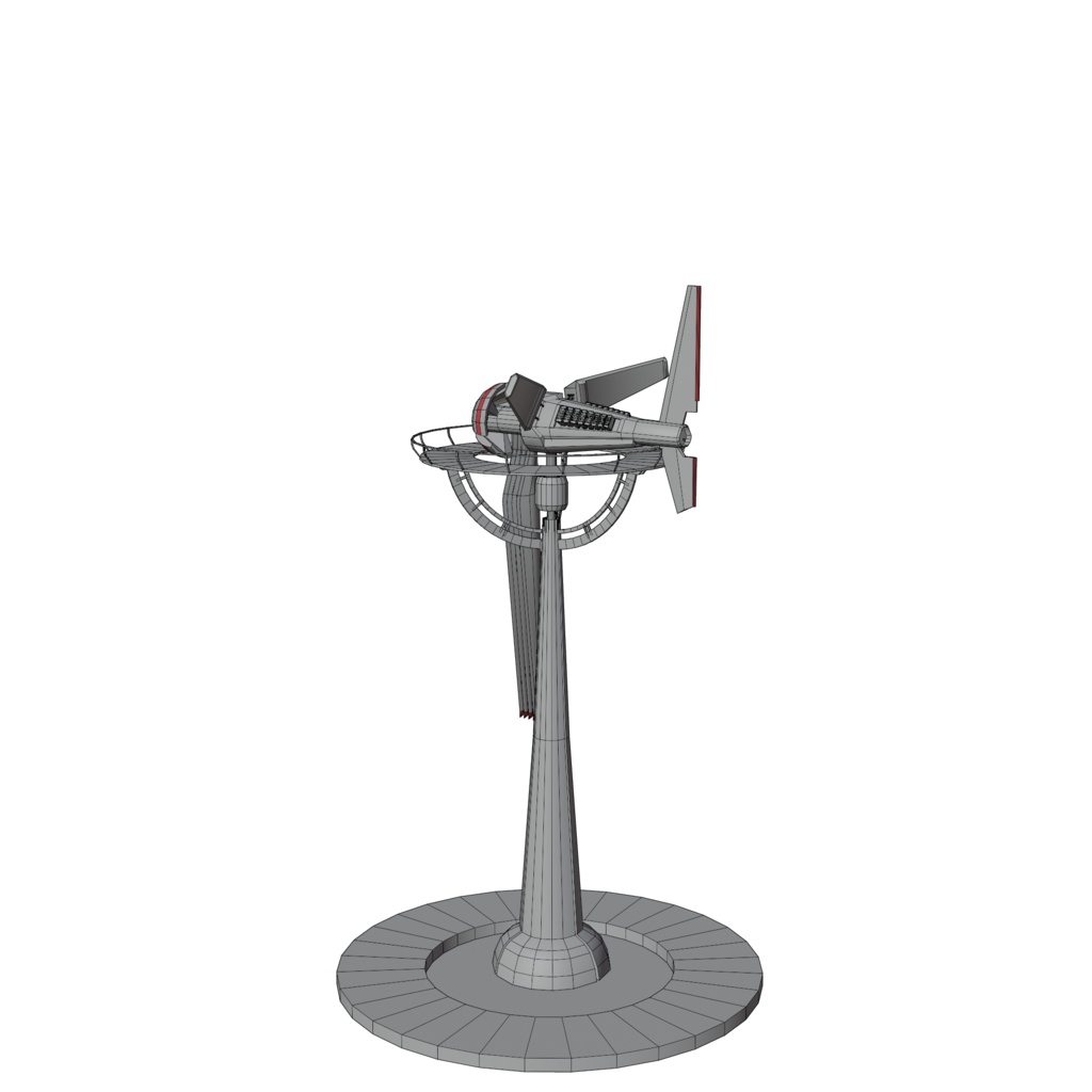SF風力タービン Blender 3d Model