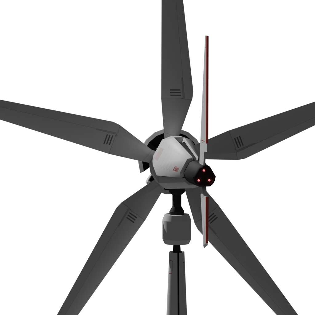 SF風力タービン Blender 3d Model