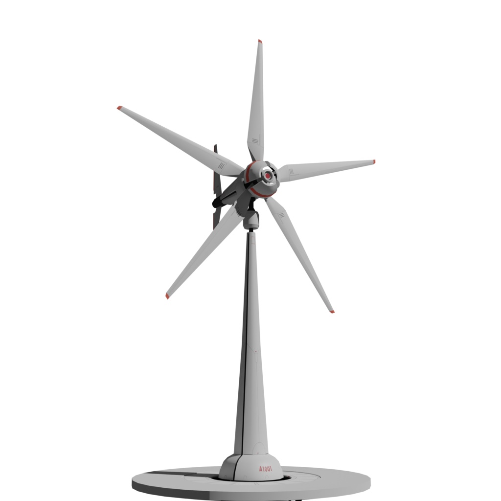 SF風力タービン Blender 3d Model
