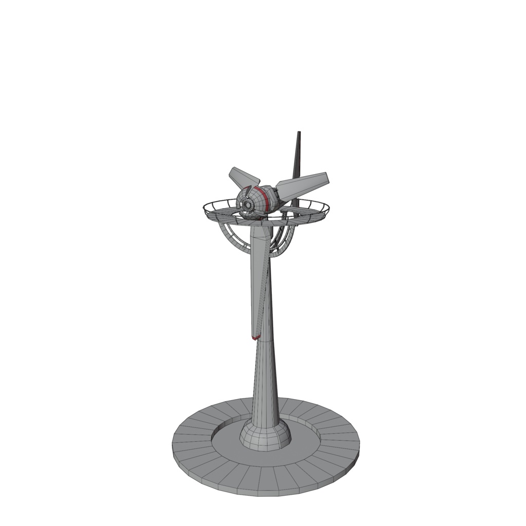 SF風力タービン Blender 3d Model