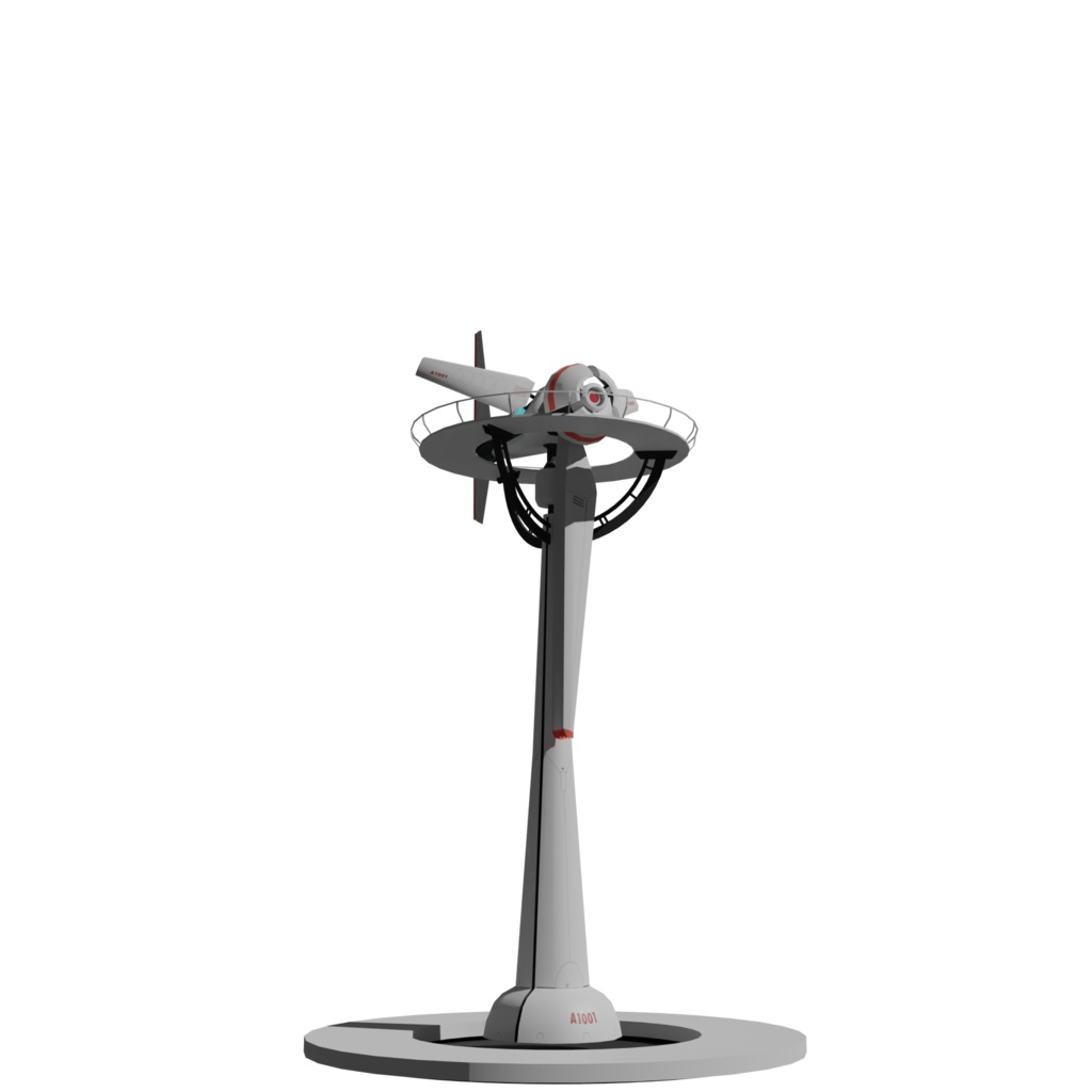 SF風力タービン Blender 3d Model